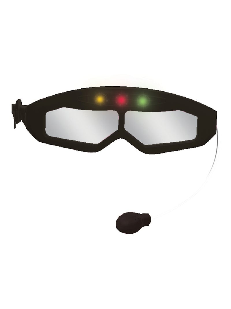 Milagrosa Guitarrara electrónica luminosa con micrófono en forma de gafas Rojo - Kiabi