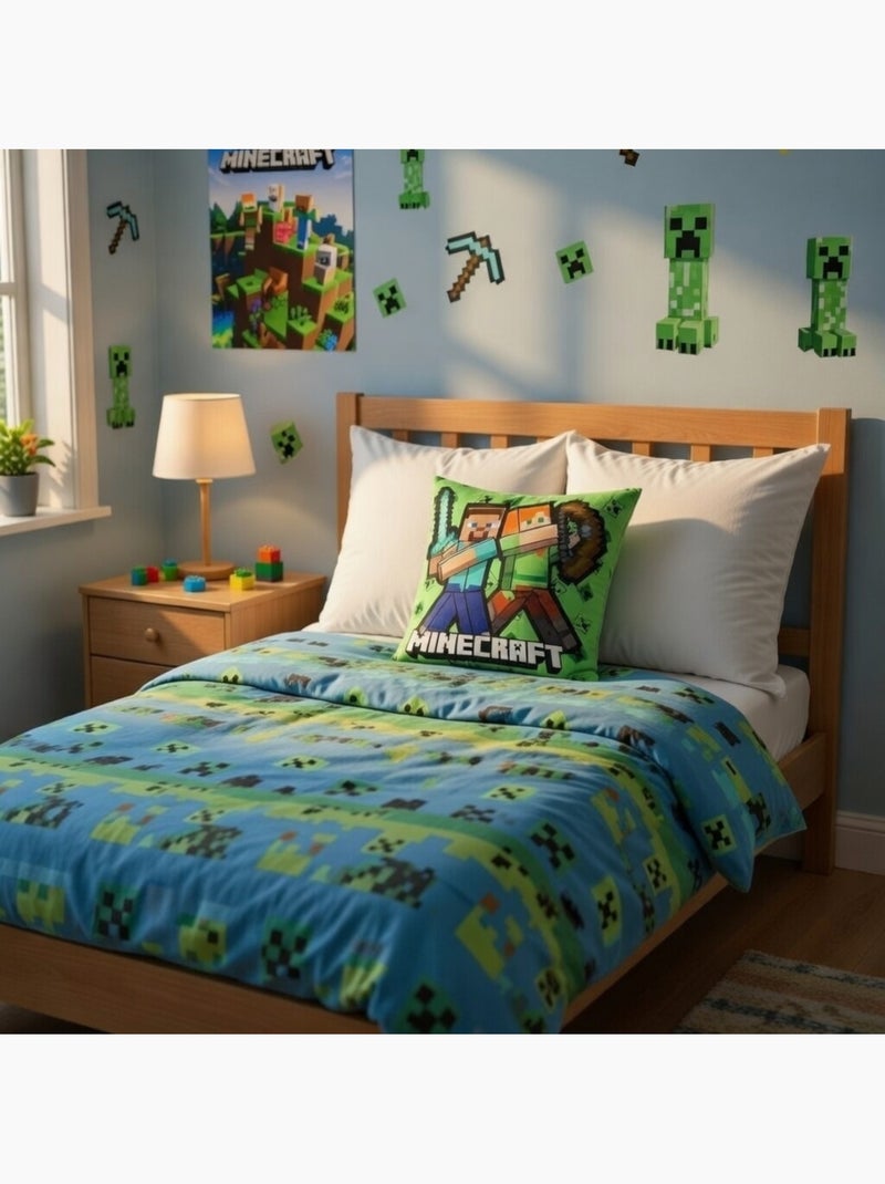 Minecraft - Cojín niño Verde - Kiabi