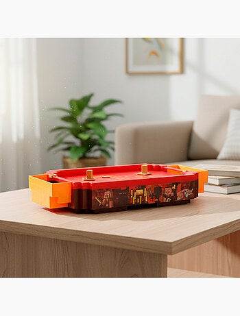 Minecraft air hockey de mesa nether 44x22,5x8 cm