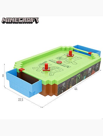 Minecraft air hockey de mesa overworld 44x22,5x8 cm