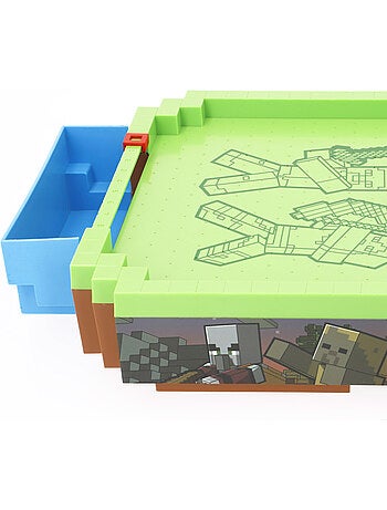 Minecraft air hockey grande de mesa overworld 54x25,5x8 cm