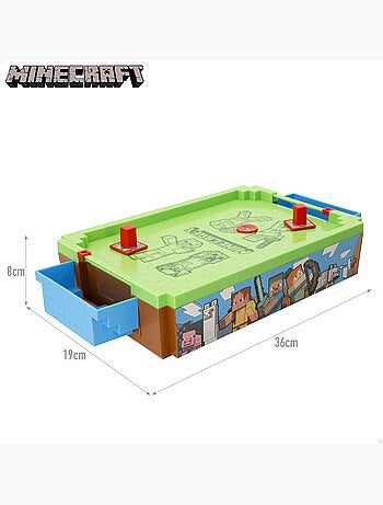 Minecraft mini air hockey de mesa overworld 36x19x7,5 cm