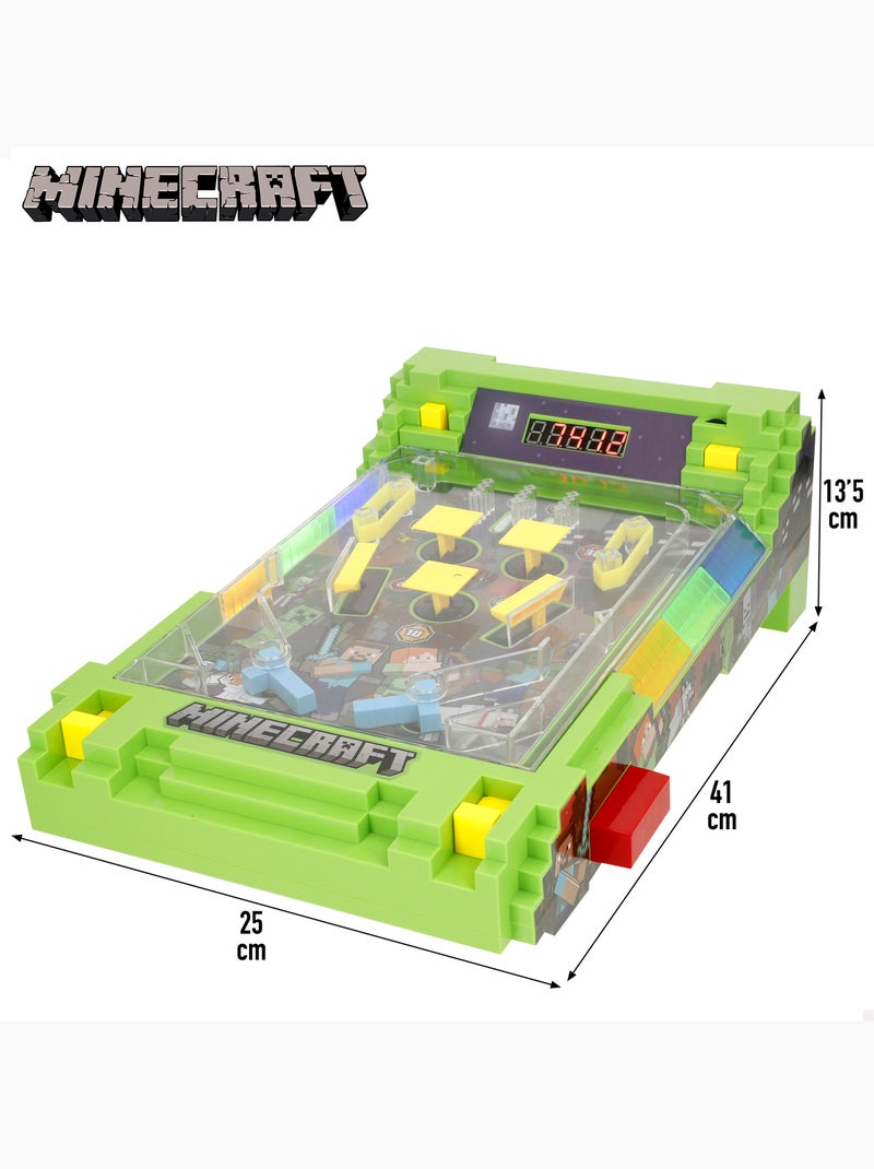 Minecraft pinball arcade de mesa con luz y sonido N/D - Kiabi