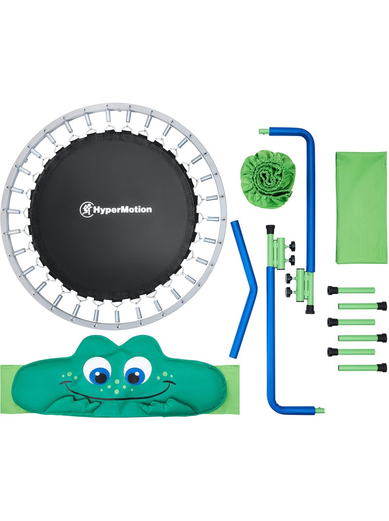 Mini cama elástica infantil rana con asa HyperMotion Verde - Kiabi