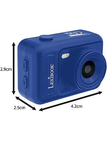 Mini cámara digital llavero luz blue con memoria flash incorporada