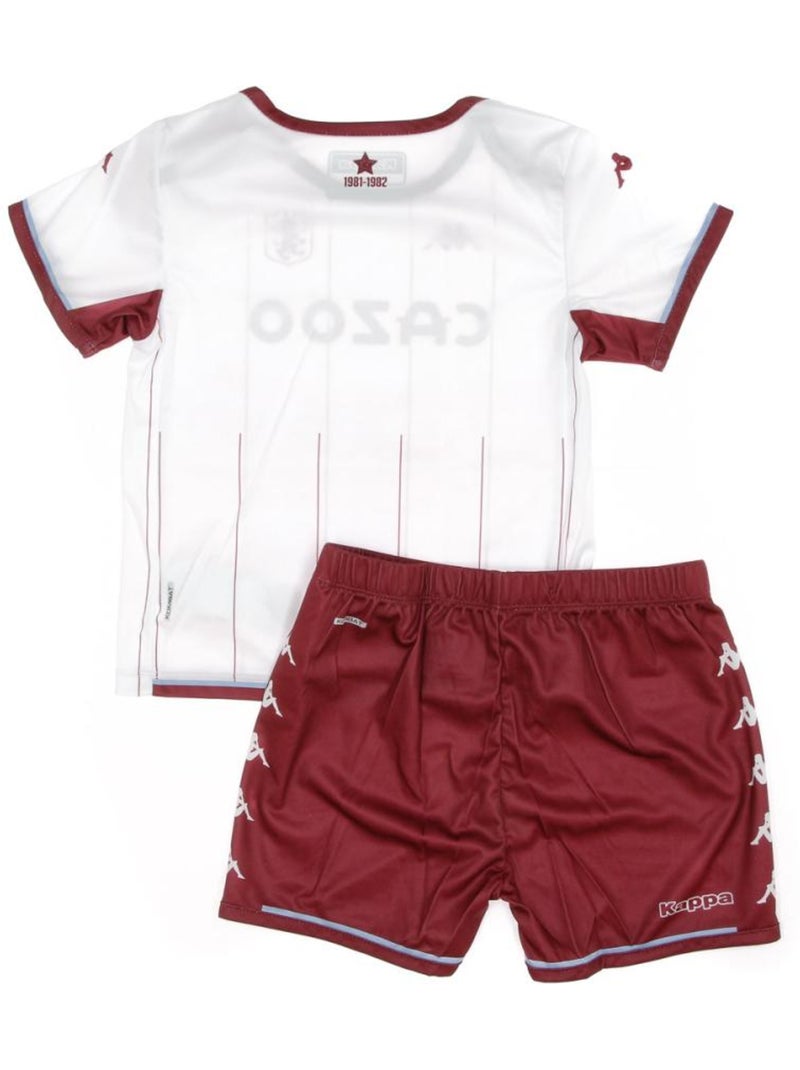 Mini Conjunto Equipación Exterior Bebé Aston Villa Kappa Blanco - Kiabi