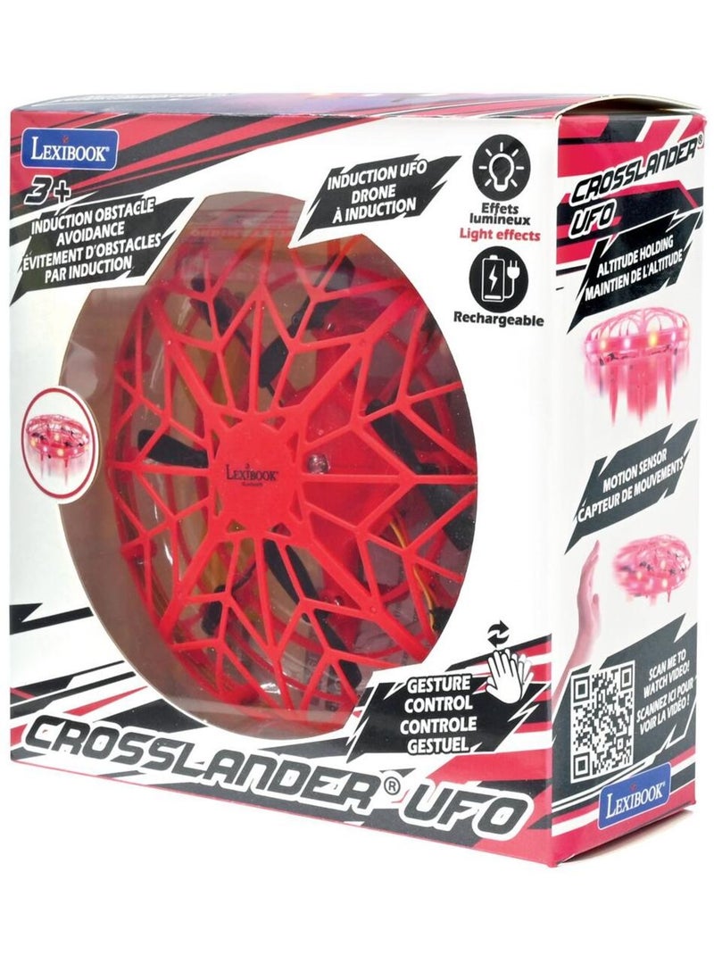 Mini dron de control gestual, manos libres, recargable Rojo - Kiabi