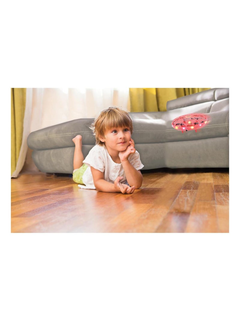 Mini dron de control gestual, manos libres, recargable Rojo - Kiabi