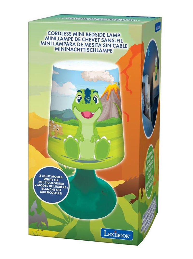 Mini lámpara de mesilla de noche inalámbrica Dinosaurio y luz nocturna Verde - Kiabi