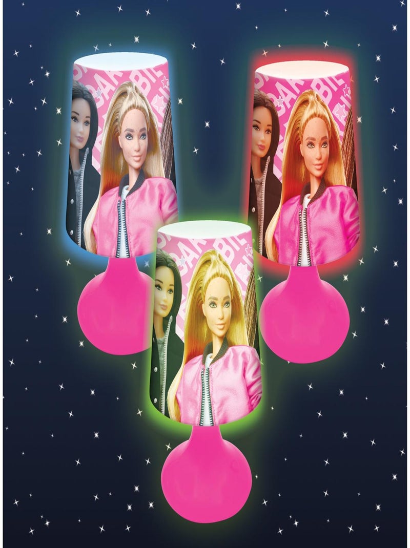 Mini lámpara de mesilla de noche inalámbrica y luz nocturna Barbie Rosa - Kiabi