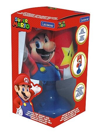 Mini lámpara de mesilla de noche inalámbrica y luz nocturna de Super Mario