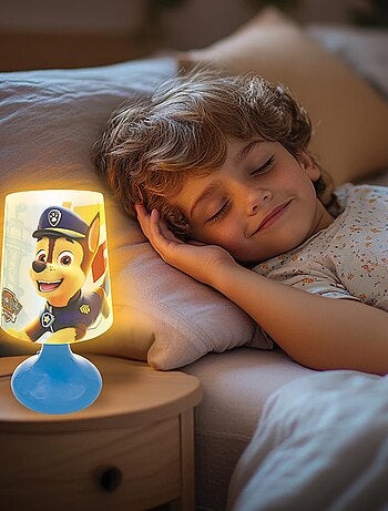 Mini lámpara de mesilla de noche inalámbrica y luz nocturna Paw Patrol