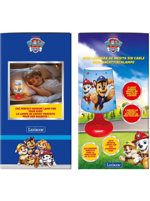 Mini lámpara de mesilla de noche inalámbrica y luz nocturna Paw Patrol - Kiabi Mini lámpara de mesilla de noche inalámbrica y luz nocturna Paw Patrol - Kiabi