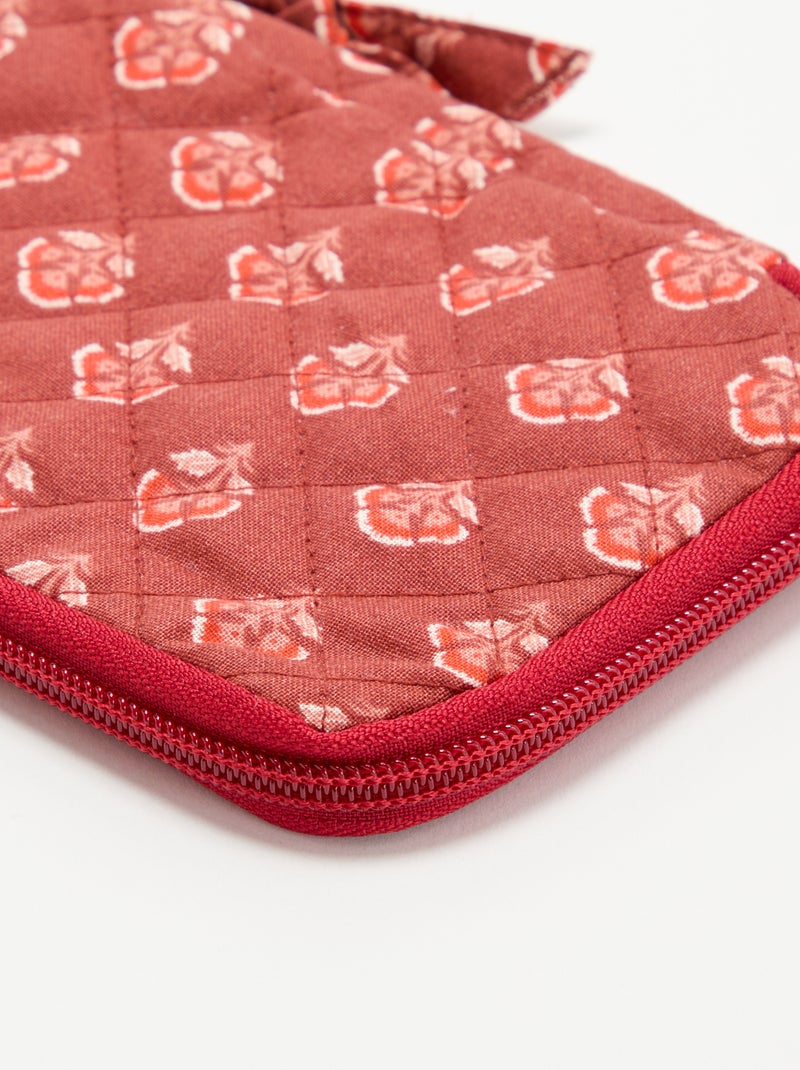 Mini neceser acolchado Rojo - Kiabi