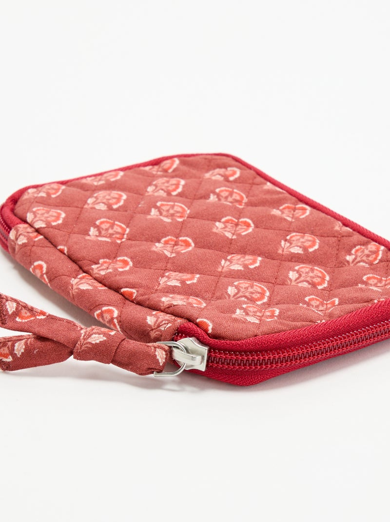 Mini neceser acolchado Rojo - Kiabi