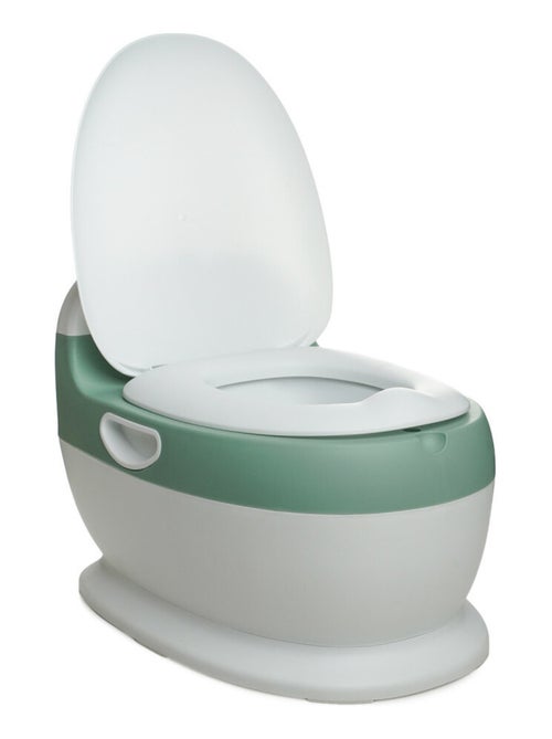 Mini orinal de aprendizaje Thermobaby con sonido de descarga de agua Verde salvia - Kiabi Mini orinal de aprendizaje Thermobaby con sonido de descarga de agua Verde salvia - Kiabi
