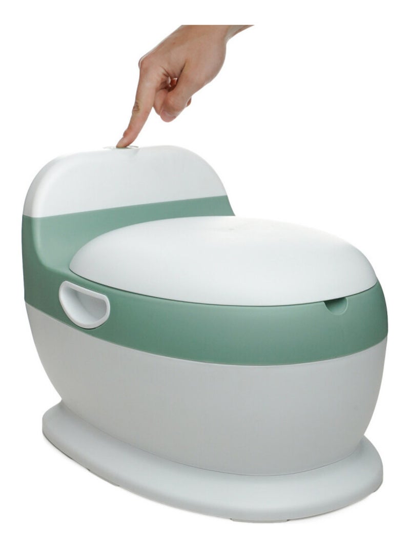Mini orinal de aprendizaje Thermobaby con sonido de descarga de agua Verde salvia Verde - Kiabi