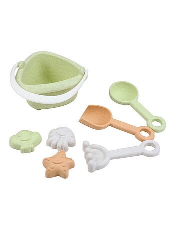 Mini set de playa - 7 piezas en paja de trigo | Magni