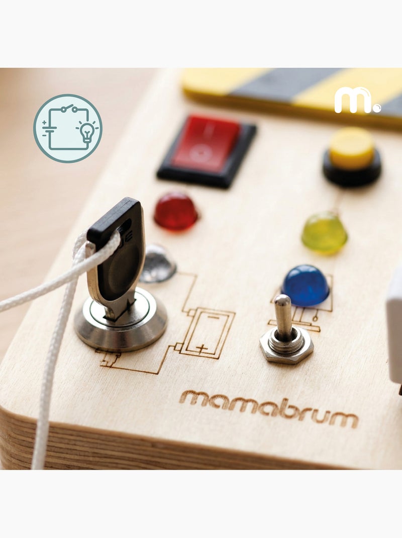 Mini tabla de actividades de madera cuadro eléctrico led mamabrum N/D - Kiabi