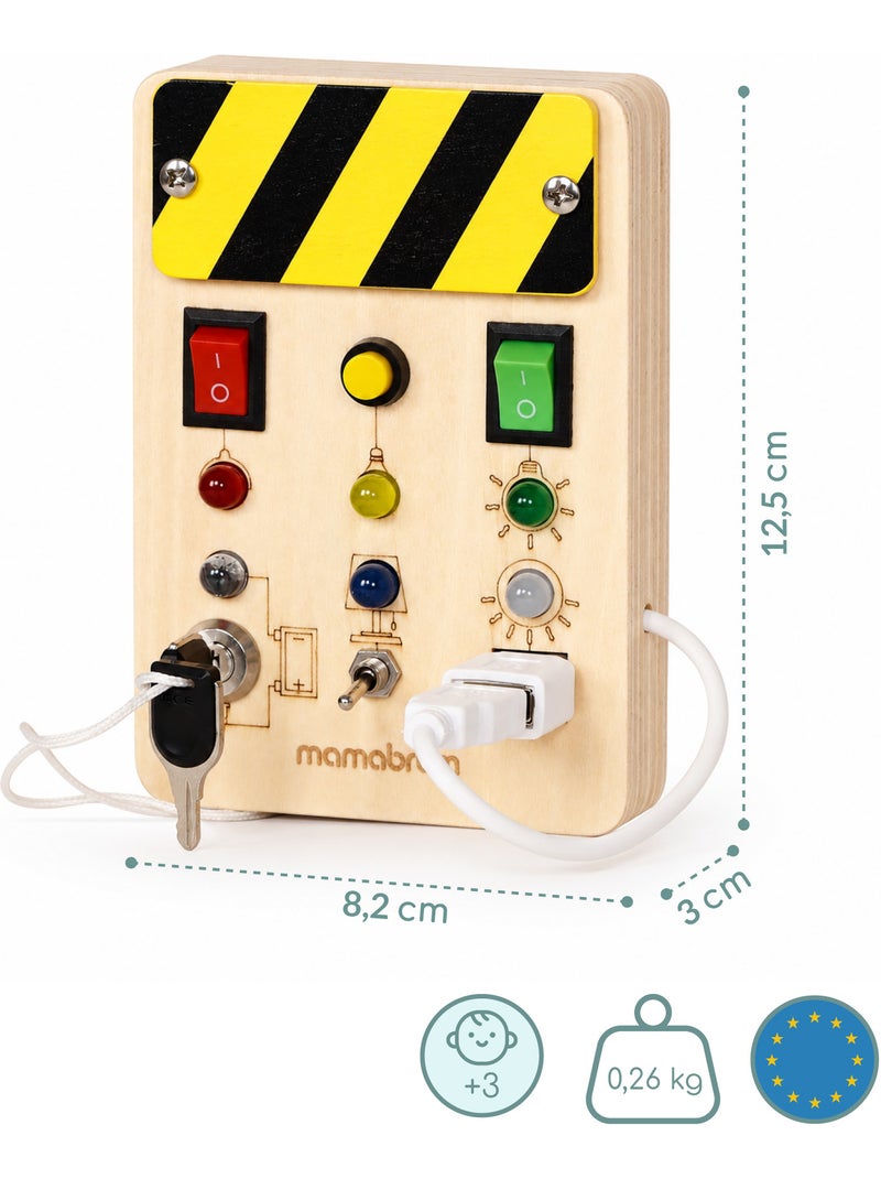 Mini tabla de actividades de madera cuadro eléctrico led mamabrum N/D - Kiabi