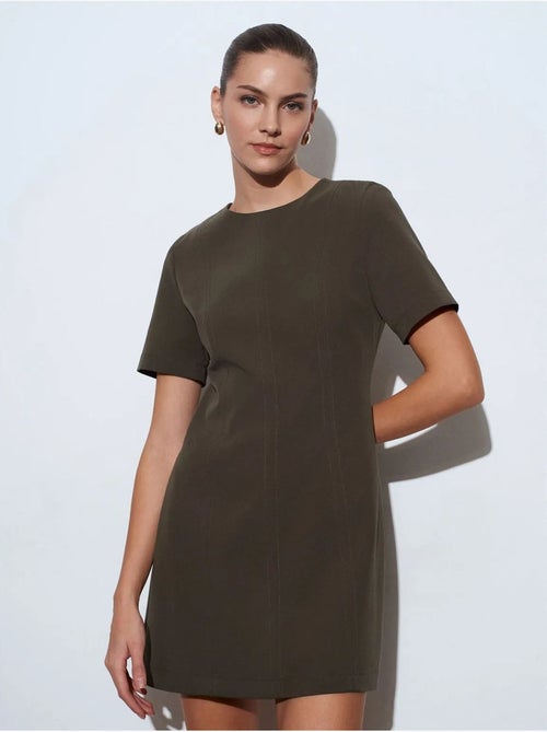 Mini vestido recto con cremallera dilvin - Kiabi