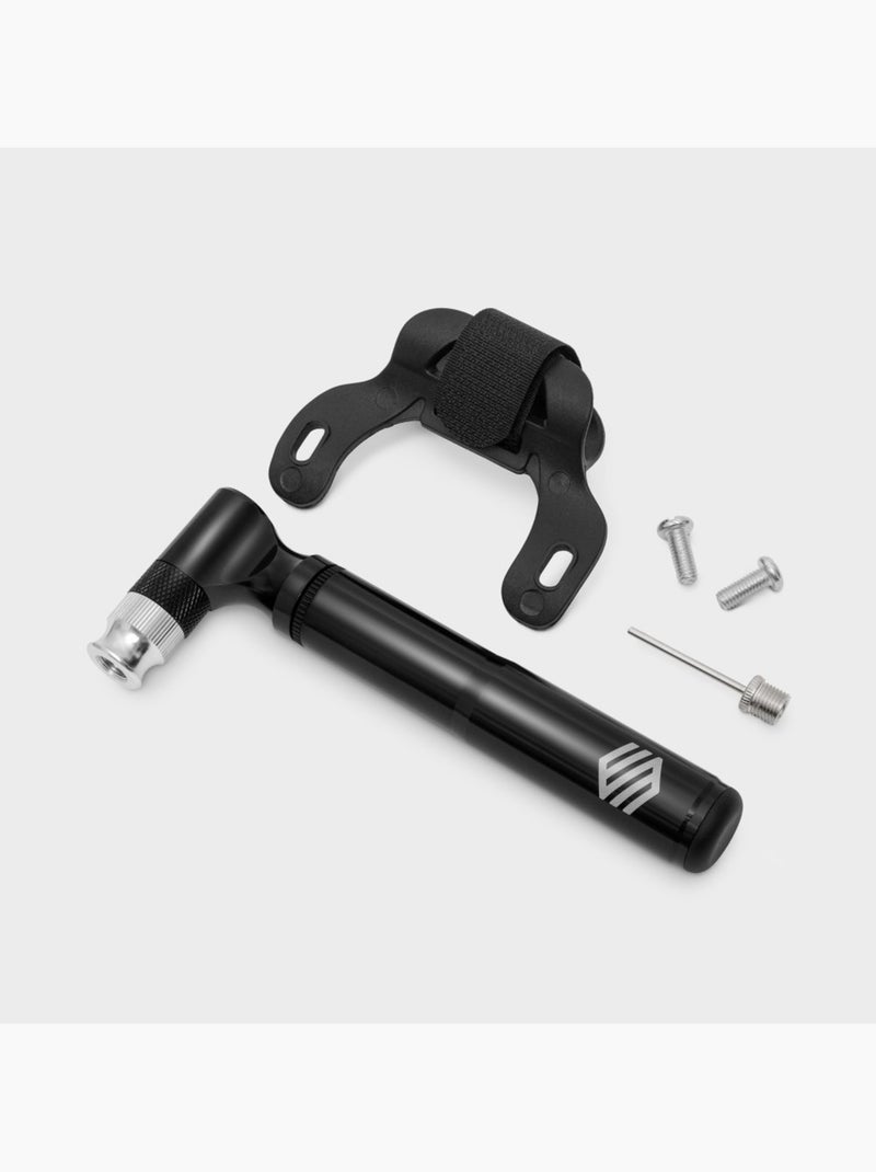 Minibomba ciclismo ciclismo hombre y mujer compact air Negro - Kiabi