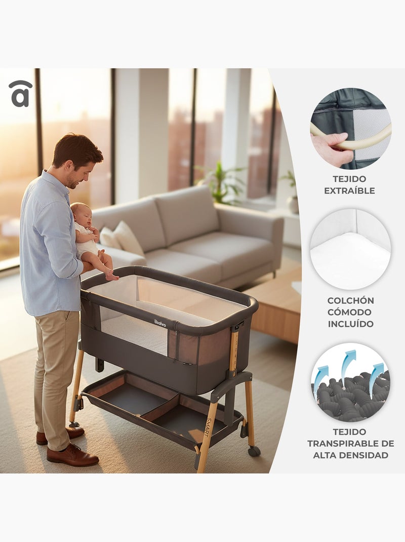 Minicuna colecho smart Beige - Kiabi