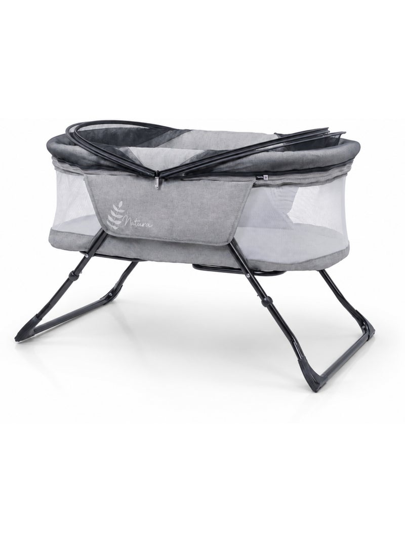 Minicuna plegable Trip Natura Asalvo Gris - Kiabi