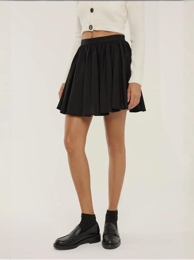 Minifalda con volantes hiccup Negro - Kiabi