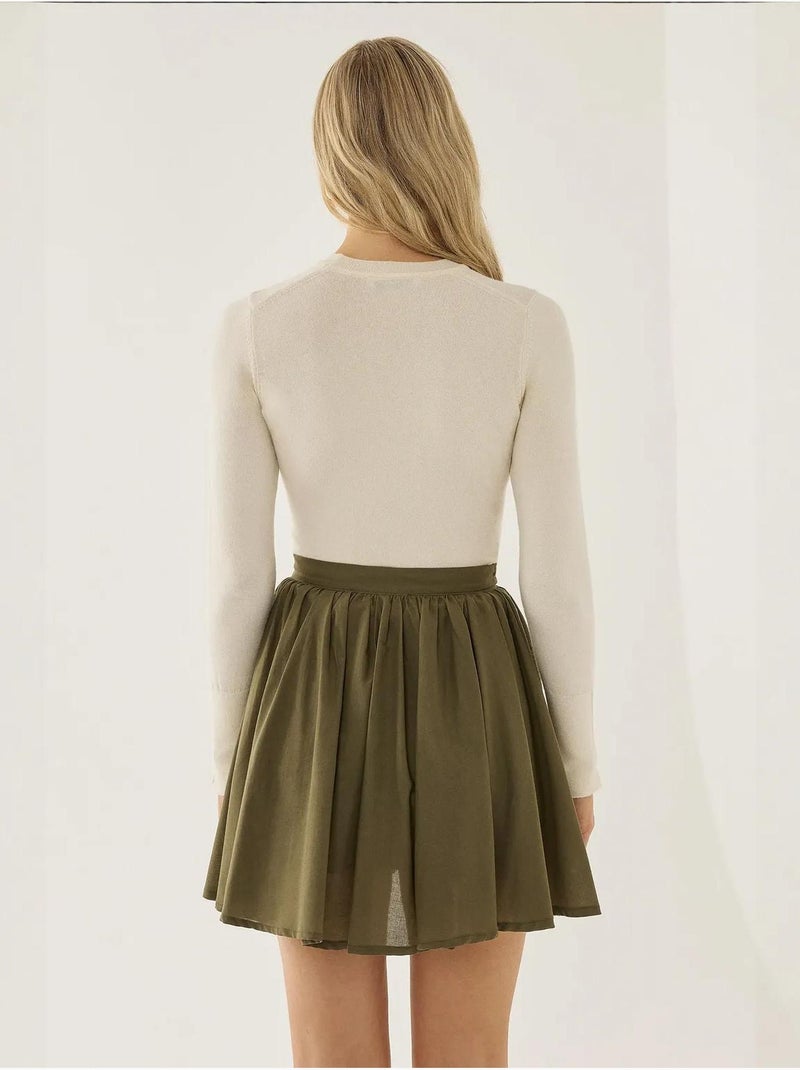 Minifalda con volantes hiccup Verde - Kiabi