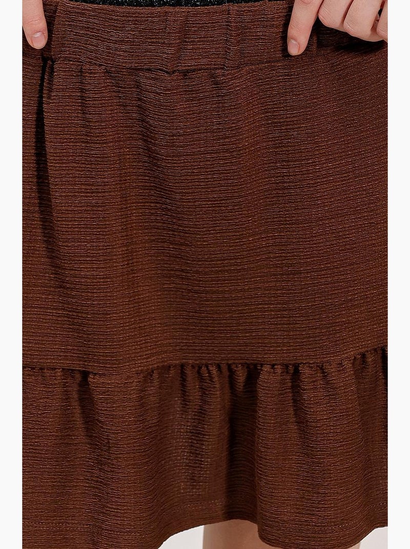 Minifalda de punto bdart Marrón oscuro - Kiabi