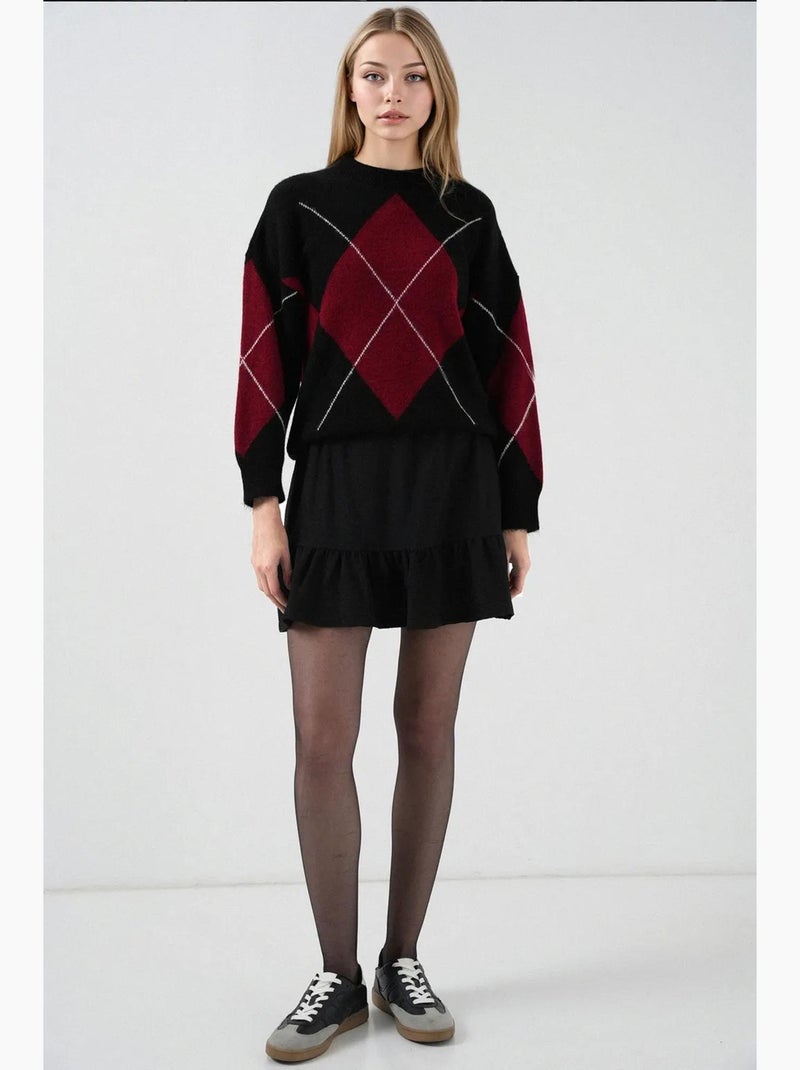 Minifalda de punto bdart Negro - Kiabi