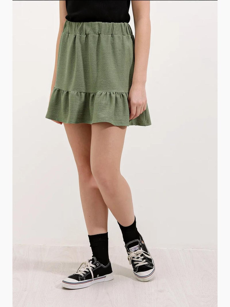 Minifalda de punto bdart Verde caqui - Kiabi