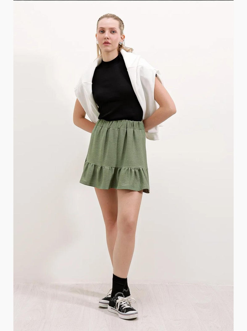 Minifalda de punto bdart Verde caqui - Kiabi