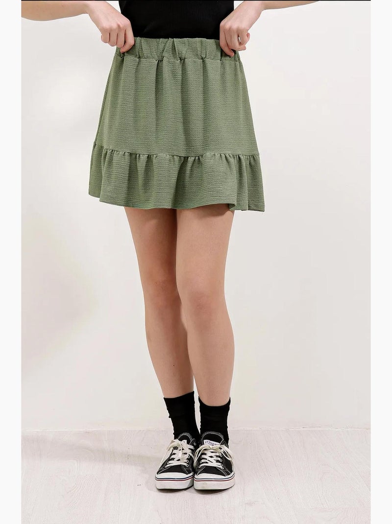 Minifalda de punto bdart Verde caqui - Kiabi