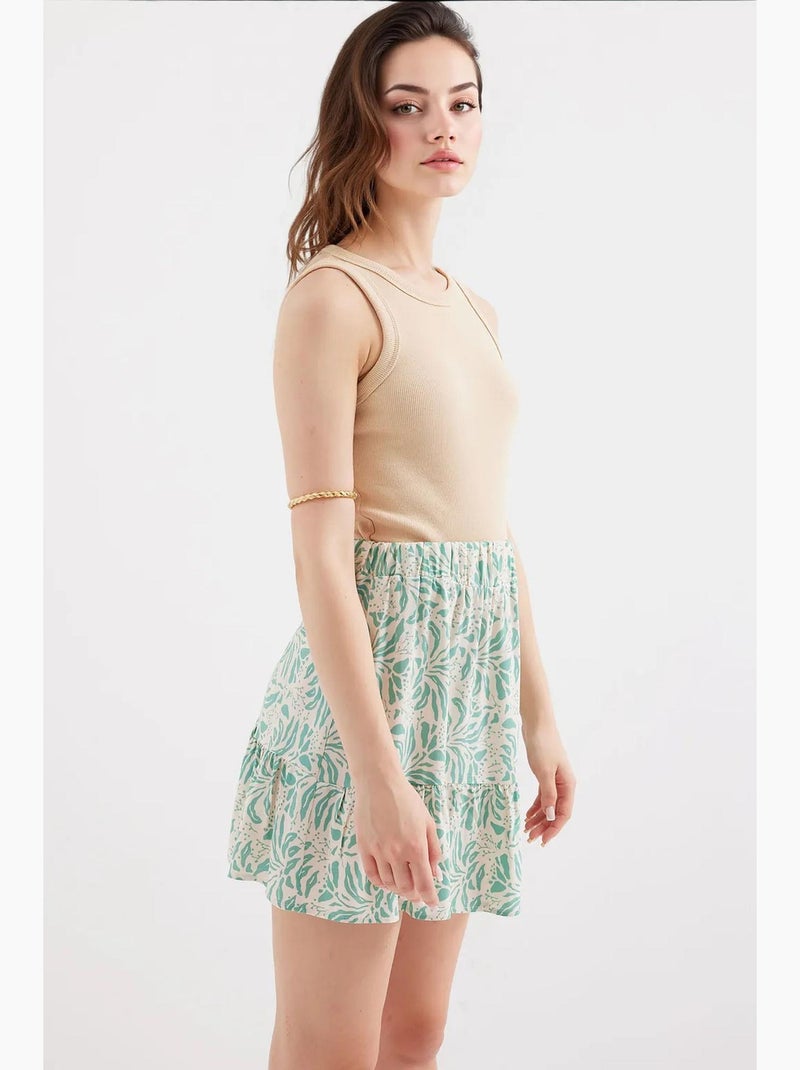 Minifalda de punto bdart Verde - Kiabi