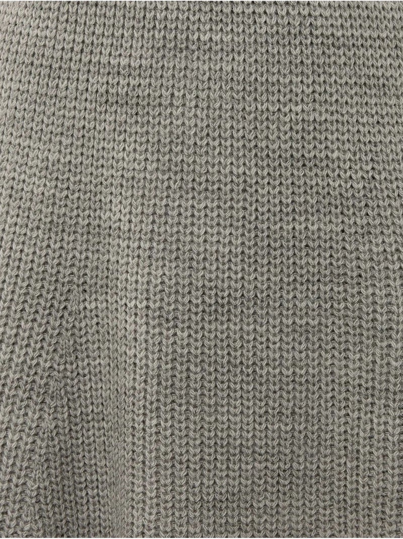 Minifalda de punto Gris - Kiabi