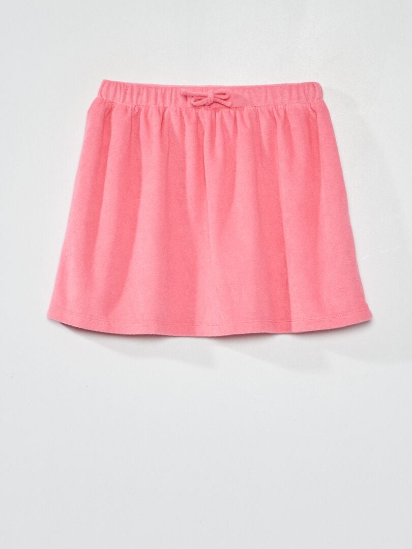 Minifalda de rizo rosa - Kiabi