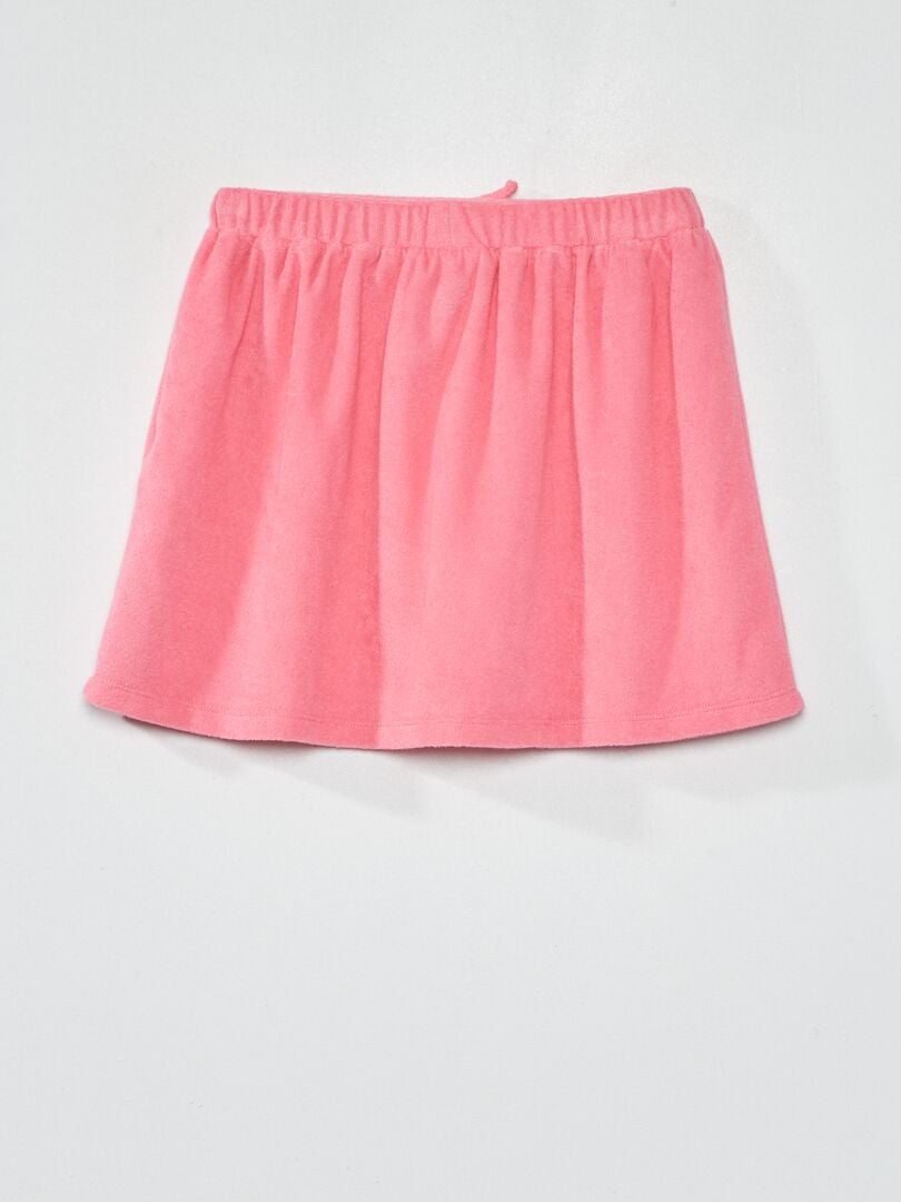 Minifalda de rizo rosa - Kiabi