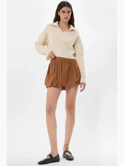 Minifalda globo con pantalón corto interior adjunto hiccup - Kiabi Minifalda globo con pantalón corto interior adjunto hiccup - Kiabi