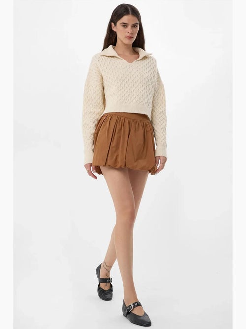 Minifalda globo con pantalón corto interior adjunto hiccup - Kiabi Minifalda globo con pantalón corto interior adjunto hiccup - Kiabi