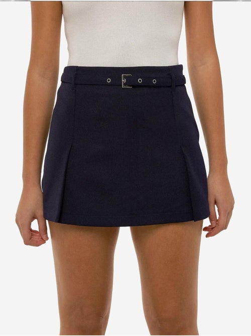 Minifalda pantalón con cinturón - Kiabi Minifalda pantalón con cinturón - Kiabi