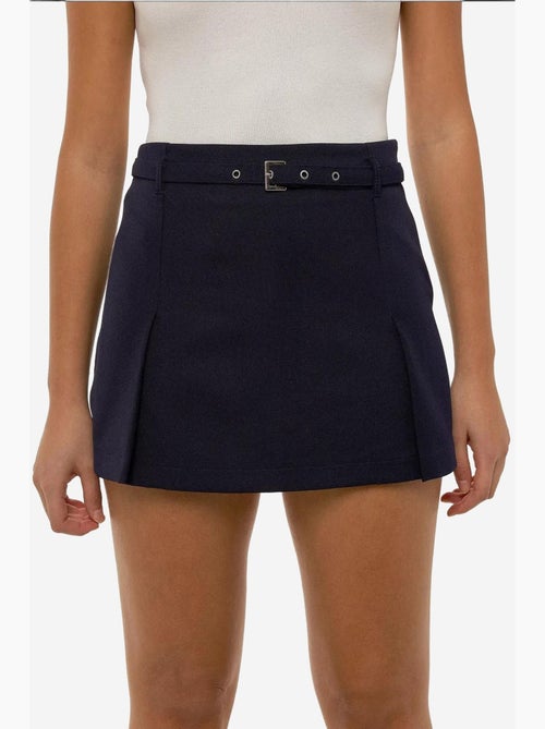 Minifalda pantalón con cinturón hiccup - Kiabi