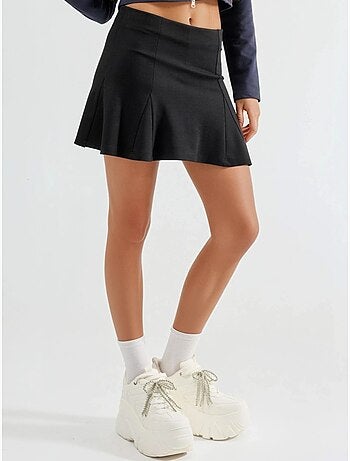 Minifalda pantalón con paneles de cintura alta busem