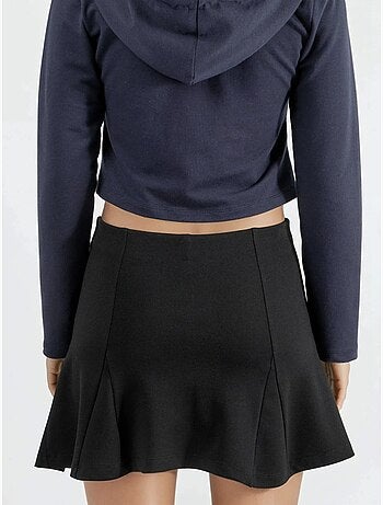 Minifalda pantalón con paneles de cintura alta busem