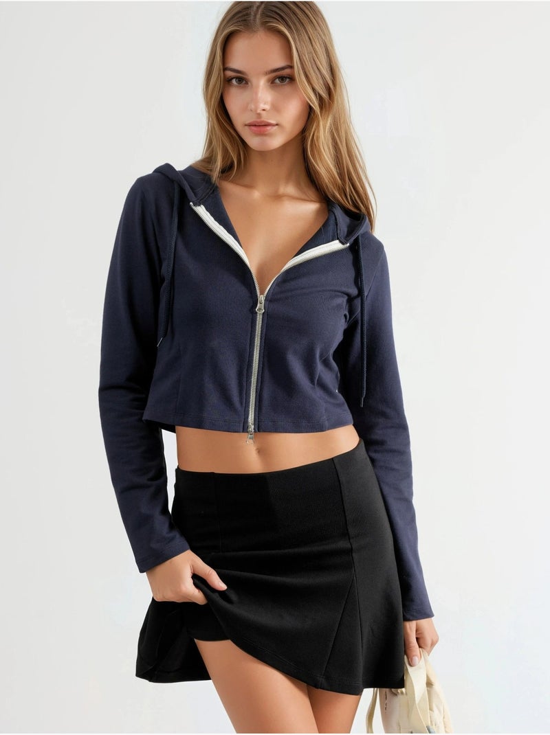 Minifalda pantalón con paneles de cintura alta busem Negro - Kiabi