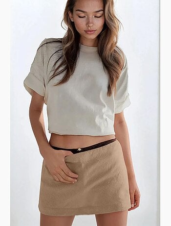 Minifalda pantalón de cintura baja hiccup