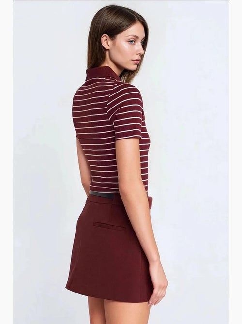 Minifalda pantalón recta hiccup - Kiabi Minifalda pantalón recta hiccup - Kiabi