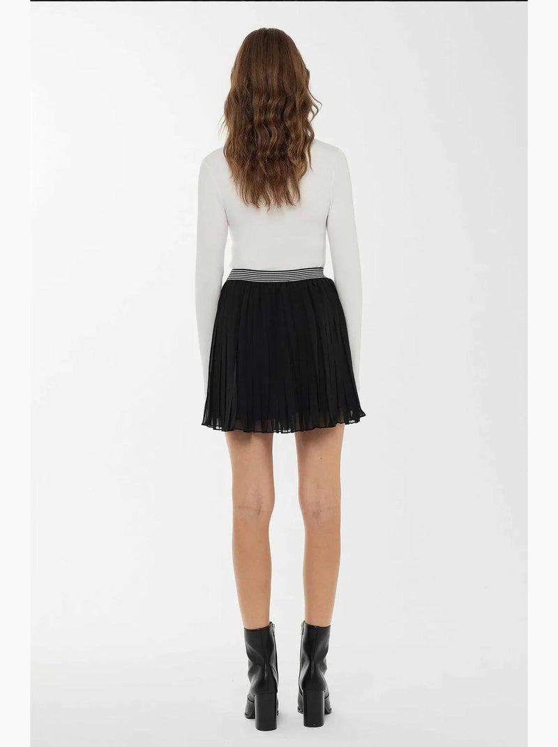 Minifalda plisada hiccup Negro - Kiabi