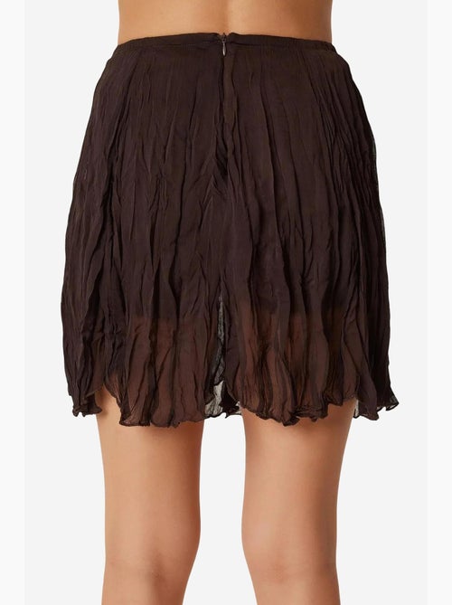 Minifalda texturizada con cintura elástica istanbul - Kiabi Minifalda texturizada con cintura elástica istanbul - Kiabi
